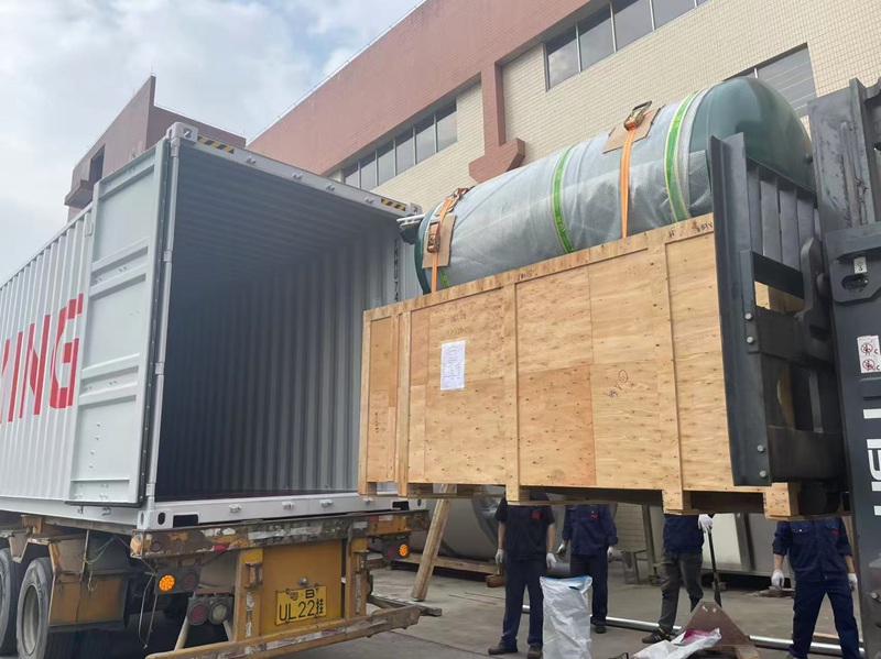 Full View of Pulp Molding Auxiliary Equipment Shipment to Brazil