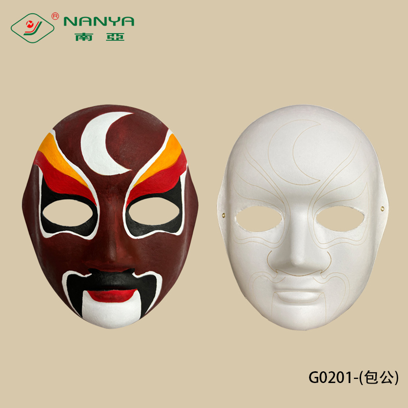 G0201-包公- bamboo pulp Traditional opera masks - Lord Bao